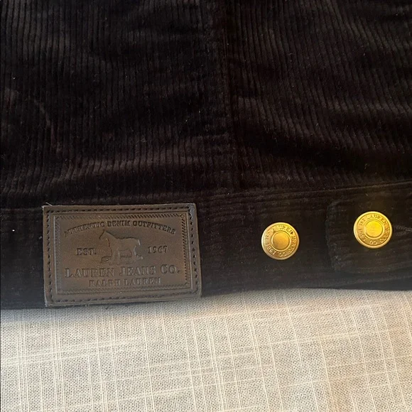 Ralph Lauren Black Corduroy Jacket with Gold Buttons - Picture 6 of 7